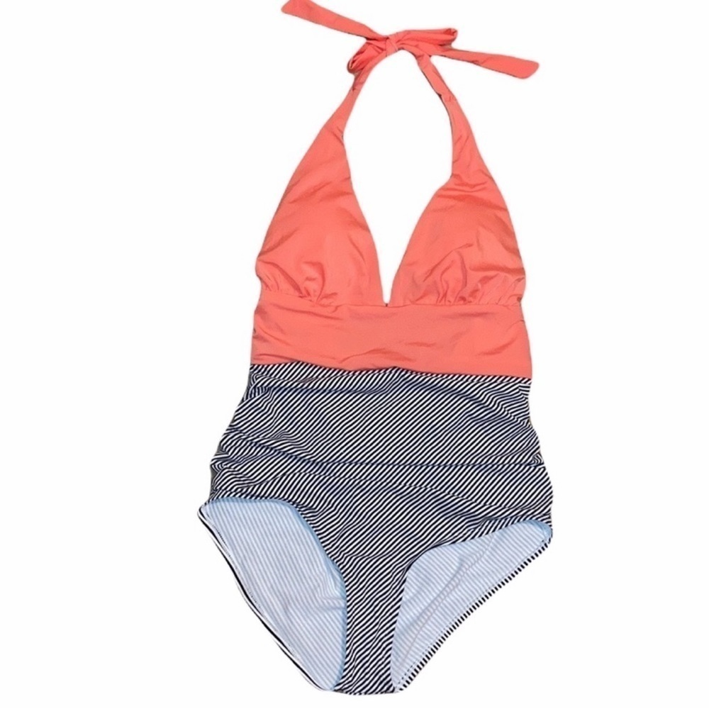 Crane One Piece Swimsuit Mango Black and White Size Large